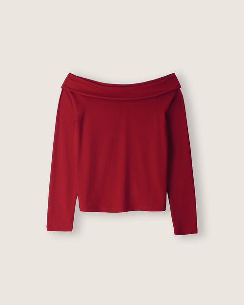 Playera Roja Cropped