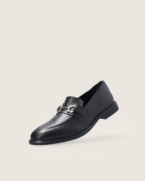 Mocas&iacute;n Negro Hebilla