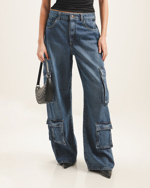 Jean Wide Leg Azul