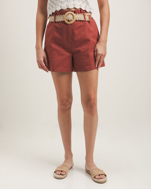 Short Naranja Cinto