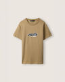 Playera Estampada Manga Corta,CARAMELO