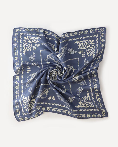 Bandana Azul Estampada