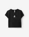 Playera Slim Osito,NEGRO
