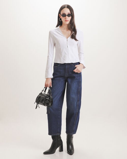 Barrel Jeans Marino