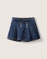 Short Falda Botones,AZUL MARINO
