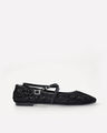 Balerina Plana Mesh,NEGRO
