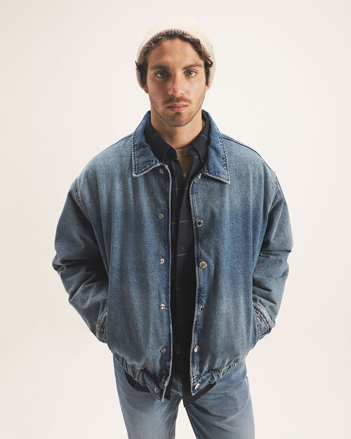 Chamarra Bomber De Mezclilla