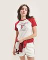Playera Cropped Beige,CREMA