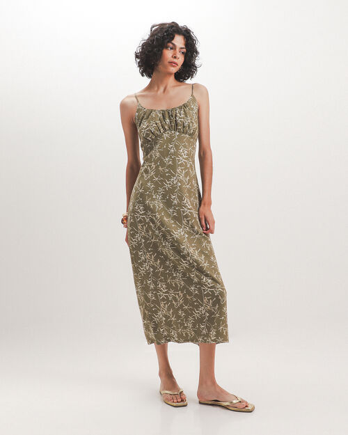 Vestido Midi Drapeado