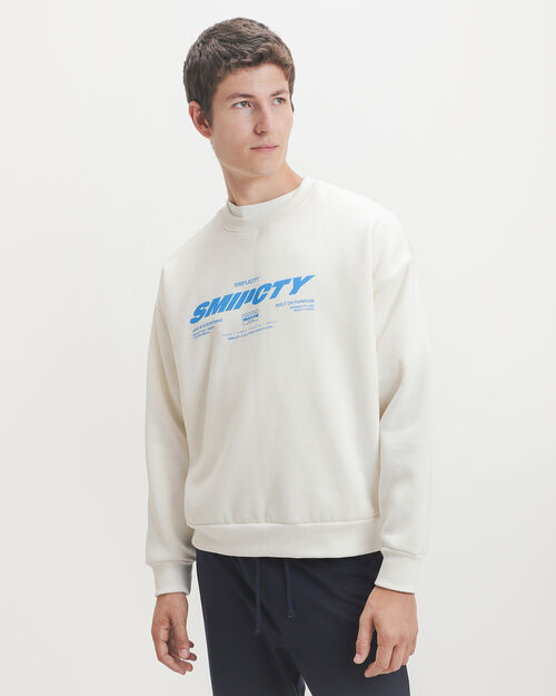 Sudadera Blanca Relaxed