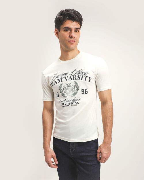 Playera Blanca Fit Regular