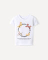 Playera Rosa Estampada,BLANCO