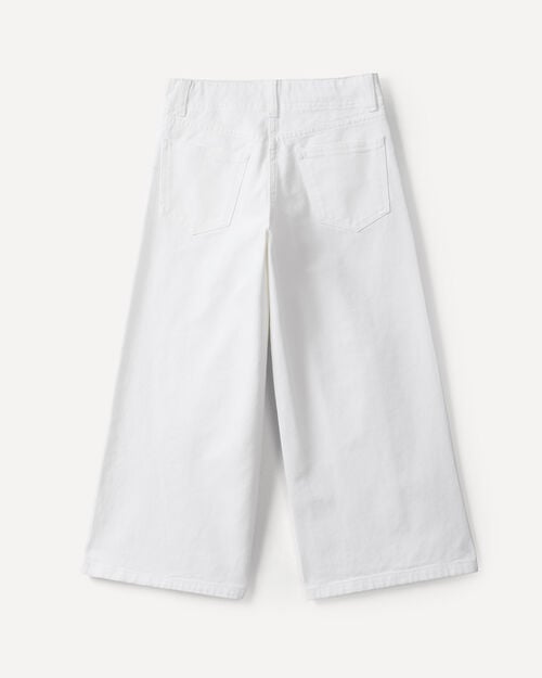 Pantal&oacute;n Blanco Fit Wide Leg