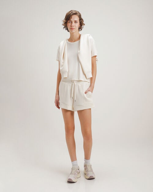 Short Beige Cintura El&aacute;stica