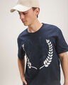 Playera Azul Estampada,AZUL MARINO