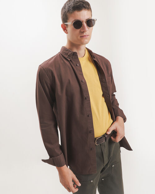 Camisa Regular Caf&eacute;