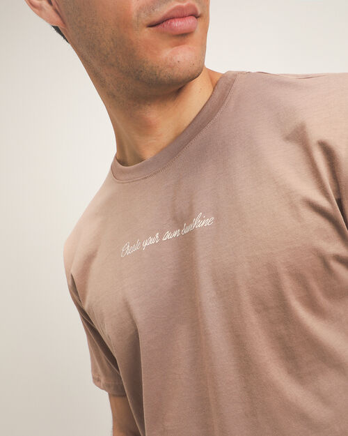 Playera Caf&eacute; Estampada