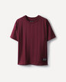 Playera Rojo Relaxed,ROJO OBSCURO