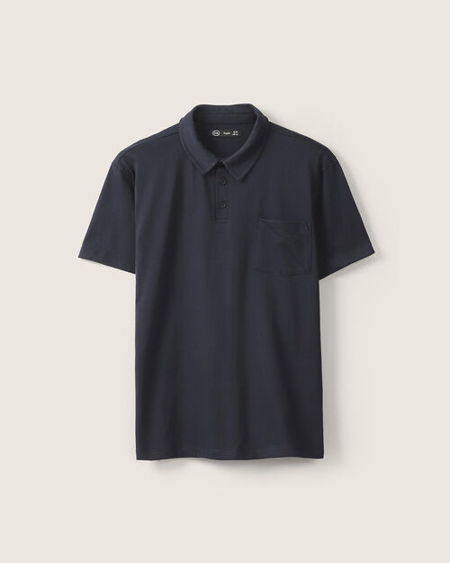 Polo Azul Manga Corta