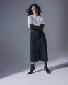 Falda Midi Negra,NEGRO