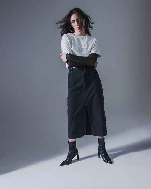 Falda Midi Negra