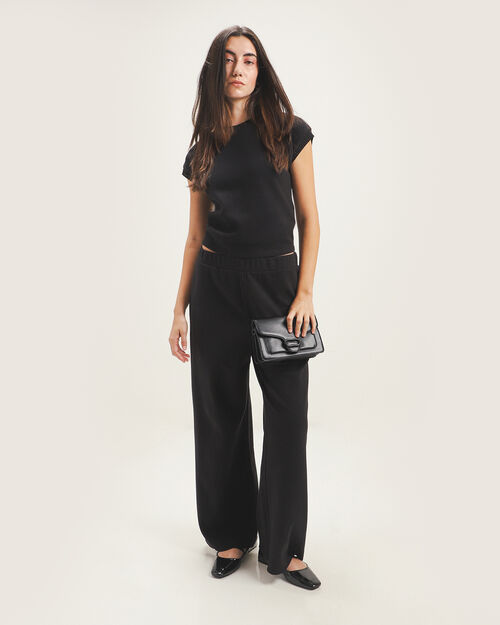 Pantalón Negro Cintura Elástica