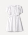 Vestido Manga Corta,BLANCO