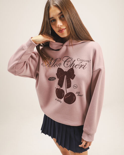 Sudadera Hoodie Cerezas