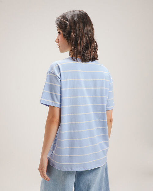 Playera Azul Fit Relaxed