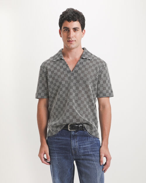Polo Negra Relaxed