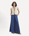Jeans Azul Wide Leg,AZUL ACERO