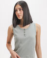 Tank Top Verde Tejido,VERDE EMPOLVADO