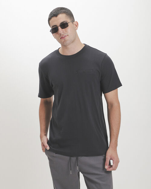 Playera Negra Textura