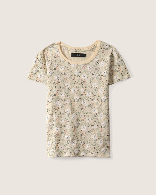 Playera Beige Estampada