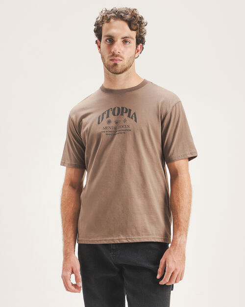Playera Café Estampada
