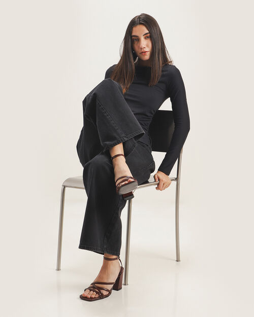 Sandalia Tacón Multitiras