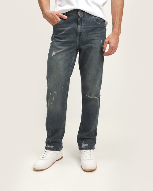 Jeans Fit Slim Destrucciones