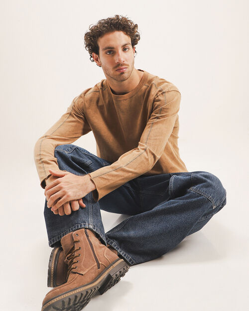 Playera Café Fit Relaxed