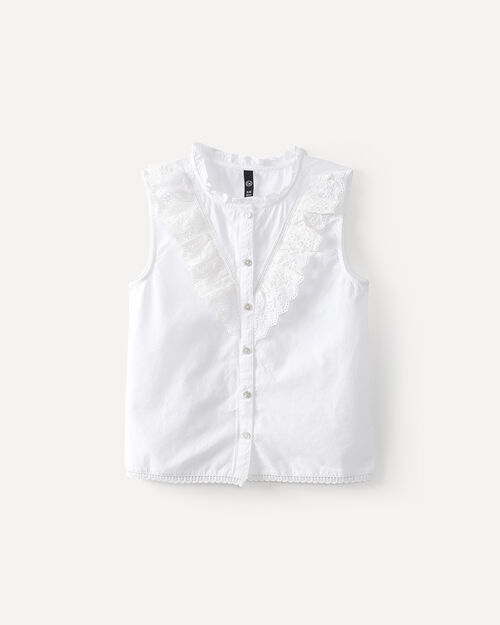 Blusa Blanca Tejida