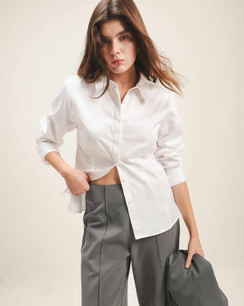 Camisa Blanca Manga Larga