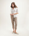 Pantalón Pinzas Beige,CAFE CLARO