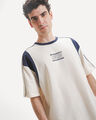 Playera Blanca Gr&aacute;fico,BLANCO HUESO