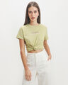 Playera Beige Texto,VERDE SUAVE