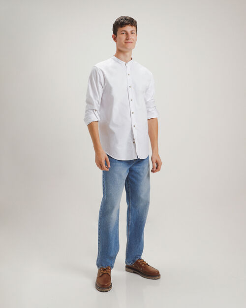Camisa Blanca Manga Larga