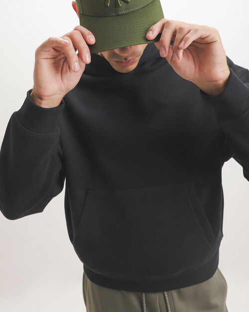 Sudadera Negra Boxy
