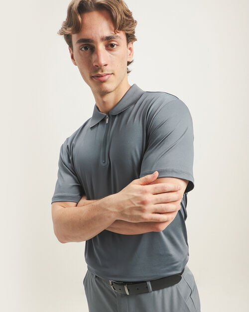 Polo Gris Manga Corta