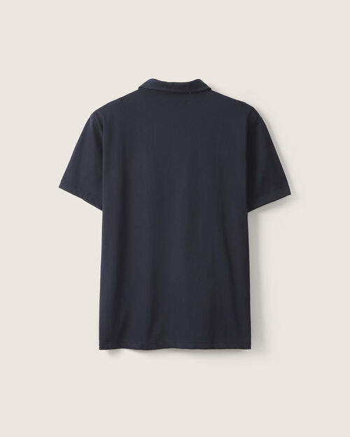 Polo Azul Manga Corta