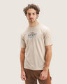 Playera Beige Estampada,BEIGE