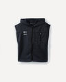 Chaleco Hoodie Negro,NEGRO