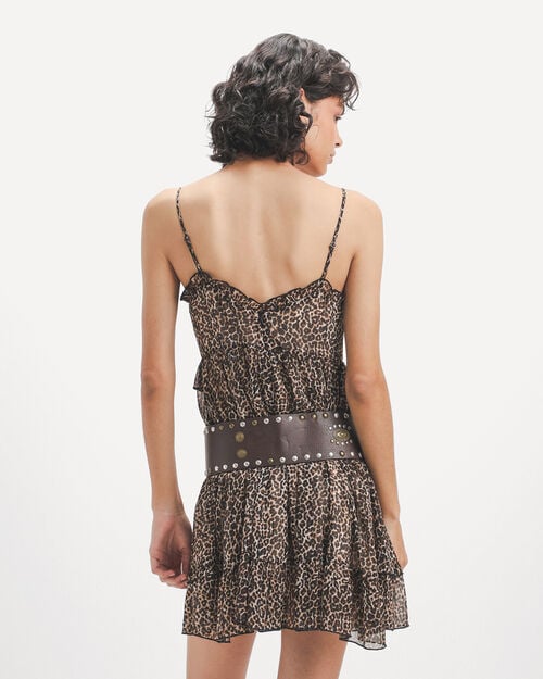 Vestido Corto Animal Print